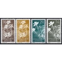 Испанская Гвинея 1956. Флора. Цветы. 4 марки 323-26