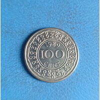 Суринам 100 цент 1989 год