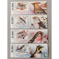 Птицы. Беларусь, 2023. Серия с купонами