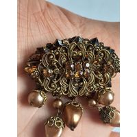 Брошь, брошка винтажная Чехословакия