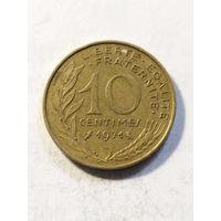 Франция 10 сантим 1971