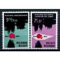 Бельгия - 1970г. - освобождение из концлагерей - 2 марки - полная серия, MLH [Mi 1598-1599]. #2-Be-38-KB-1