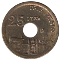 Королевство Испания. Автономное Сообщество Страна Басков. 25 песет 1993.