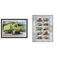 2015 БЕЛАРУСЬ  марка или малый лист Марка  "Универсальное шасси МЗКТ-600100" MNH