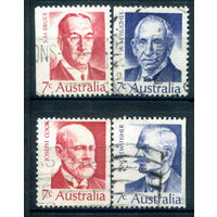 Австралия - 1972г. - премьер-министры - 4 марки - полная серия, гашёные [Mi 486-489]. #3-WB-85-A-2