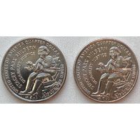 США 25 центов (квотер) 2025 г. Стейси Парк Милберн. D и Р. Цена за 1 шт.