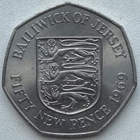Джерси 50 пенсов 1969 г.