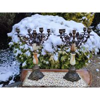 Пара старинных подсвечников, Середина ХХ века Италия*