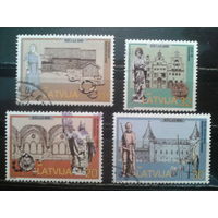 Латвия, 1997. 800 лет городу Рига, полная серия. Mi-4,0 евро гаш.