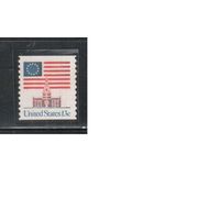 США-1975, (Мих.1194С),  ** , Стандарт, Флаг(одиночка)