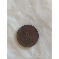 Монета 1 копейка 1861 сохран