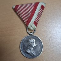 Австро-Венгрия. Медаль серебряная за Отвагу. Франц Иосиф. Состояние