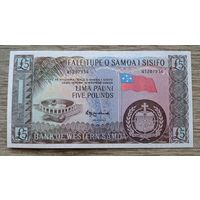 Werty71 Западное Самоа 5 фунтов тала 1963 2020 UNC банкнота официальный репринт большой формат