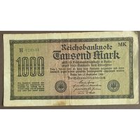 Банкнота 1000 марок 1922 год. Веймарская республика