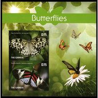 2015 Гамбия 7209-7210/B938 Бабочки 8,00 евро