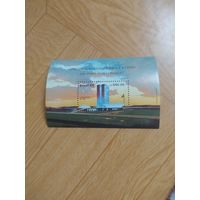 Бразилия блок 1988 г. Архитектура.