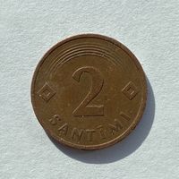 2 сантима 1992 Латвия