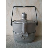 Котелок комбинированный с алюминиевой флягой. ВДВ СССР, 1967 год.