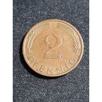 ФРГ 2 пфеннига 1974 F
