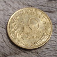 10 сантимов 2000 Франция