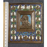 Икона богоматерь бронза эмаль распродажа коллекции