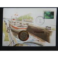 Панама 1/4 бальбоа 1983 г корабли конверт первого дня КПД
