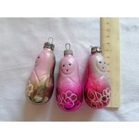 Ёлочные игрушки МАТРЁШКА СССР одним лотом 0052