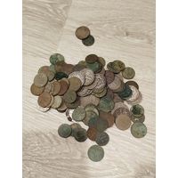 Больше 120 монет старой Польши,с рубля