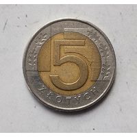 5 злотых 1994 года Польша. Третья Республика.