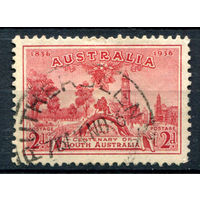 Австралия - 1936г. - 100 лет основания Южной Австралии - 1 марка - гашёная [Mi 134]. #3-WB-87-A-1