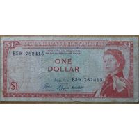 Восточные Карибы 1 доллар 1965г. (Антигуа)