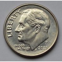 США, 10 центов (1 дайм), 2021 г. Р