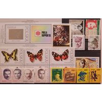 С 1 руб. Чистые марки из годового набора Польши за 1991 год. 22 шт