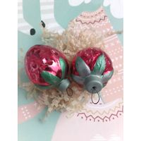Ёлочные игрушки клубника лот