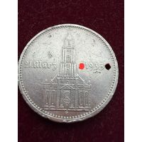 Монета. 5-ть Рейхсмарок 1934г "Гарнизонная церковь "