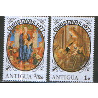 2 марки из серии 1977г. Антигуа и Барбуда "Рождество" MNH