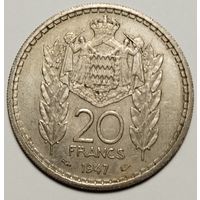Монако 20 франков 1947 г.
