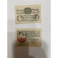 Нотгельд 10 пфеннигов. Германия. Веймарская республика Лорх-0201