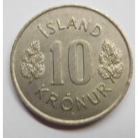 Исландия 10 крон 1977 г