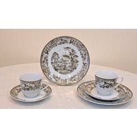 Трио Frankenland 2 штуки фарфор высококачественный Winterling Bavaria Германия