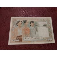 Индокитай 100 пиастр 1954