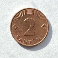 2 сантима 2000 Латвия