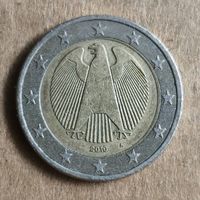 Германия  2 евро 2010 г., отметка мд "А" - Берлин, KM# 258