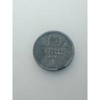 Норвегия 10 эре 1942 года .