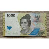 Werty71 Индонезия 1000 рупий 2022 UNC банкнота