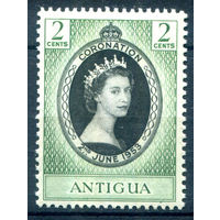 Британские колонии - Антигуа - 1953г. - коронация королевы Елизаветы II - 1 марка - полная серия, MNH [Mi 100]. #2-Bc-D-KS-1