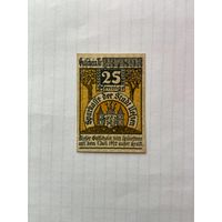 25 пфенигов (нотгельды) Германия г.Вельзен -1402