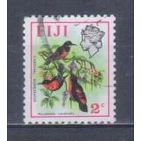 [1862] Фиджи 1971. Фауна.Птицы.Нектарницы. Гашеная марка.
