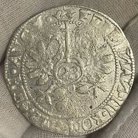 Флорин ( 2/3 талера ), г. Эмден. Фердинанд 3. Ошибка - И вместо N в легенде, редкий!