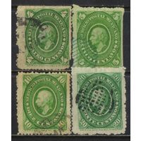 Мексика 2-я Респ 1884 Мигель Идальго-и-Костилья Стандарт #126,127,129,131